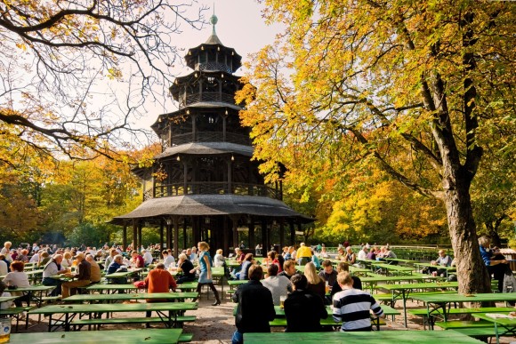 the best beer gardens of Munich Beer Chinesischer Turm