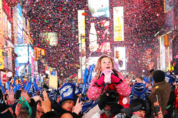 Najbolji gradovi gdje vremena doček nove godine trgu new york