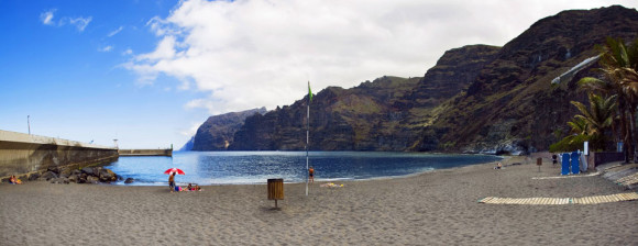 Tenerife finest beaches Playa de Los Guios together