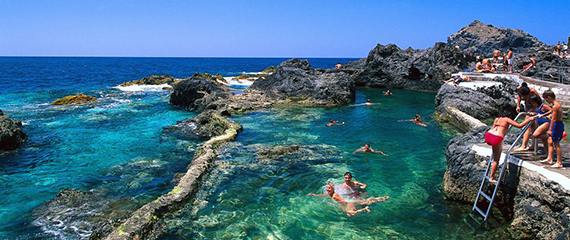 Tenerife finest beaches natural swimming pools in Garachico El Caleton