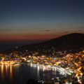 Albanien Saranda om natten