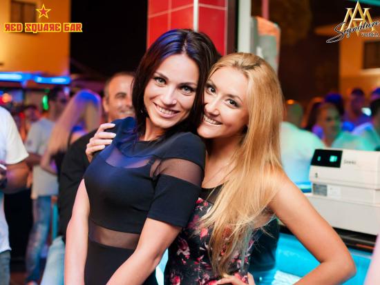 Cyprus Ayia Napa nightlife Red square Bar Russian girls