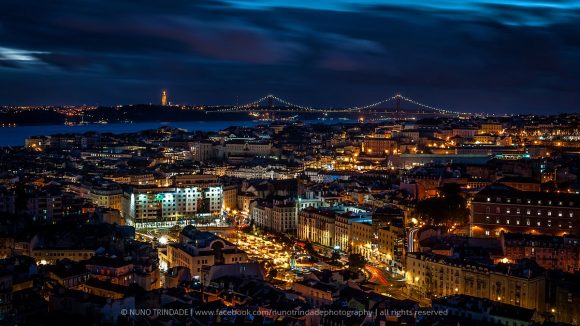 Lissabon natteliv om natten