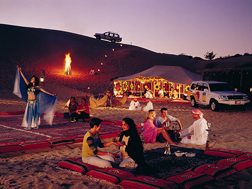 Nachtleben Sharm el Sheikh Beduinen Abendessen in der Wüste