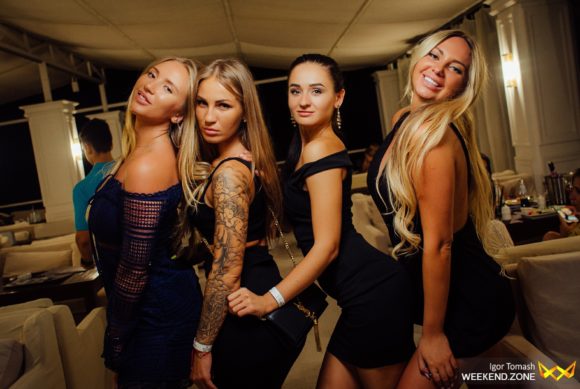 Nachtleben Odessa Bono Beach Club schöne Mädchen