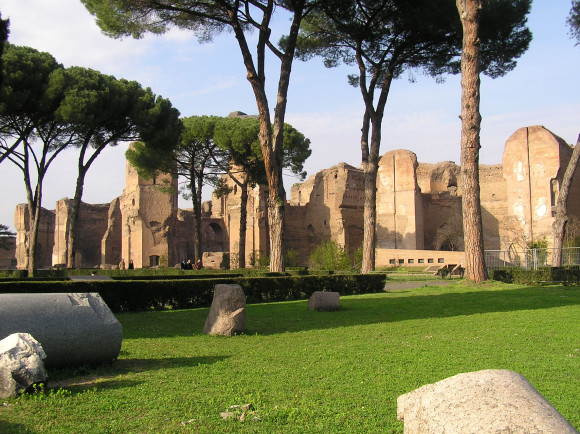 Rom was zu sehen ist, besuchen Sie die Caracalla-Thermen