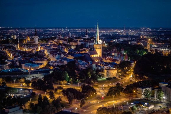 nachtleven &#39;s nachts Tallinn