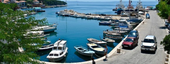 Brac island Croatia Sumartin ferry port Makarska