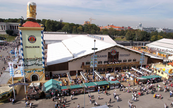 Oktoberfest guide how to get times Paulaner beer stand