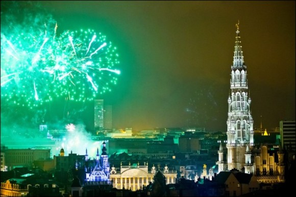 De bedste byer, hvor man kan fejre nytårsaften Bruxelles
