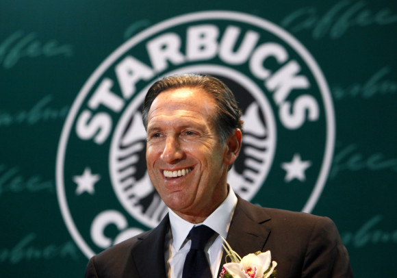Starbucks anländer till Italien i Milano 2017 Howard Schultz