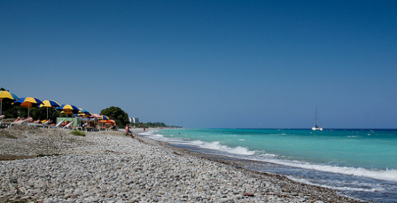 Rhodos vackraste stränder Trianta beach