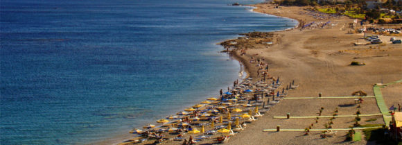 Rhodos vackraste stränder Faliraki beach