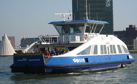 directions Amsterdam ferry transport links