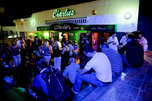 Lanzarote Charlie&#39;s Bar nightlife Puerto del Carmen