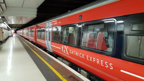 London Gatwick lufthavn centrum forbindelser med Gatwick Express-tog