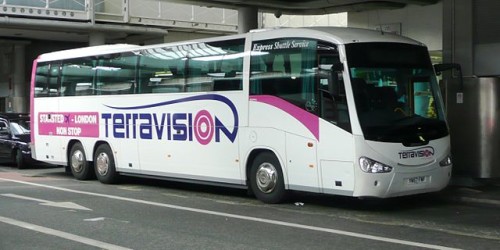 Conexiones con el aeropuerto de Londres Stansted Terravision shuttle