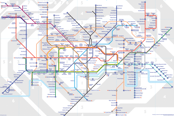 London underjordiske kort