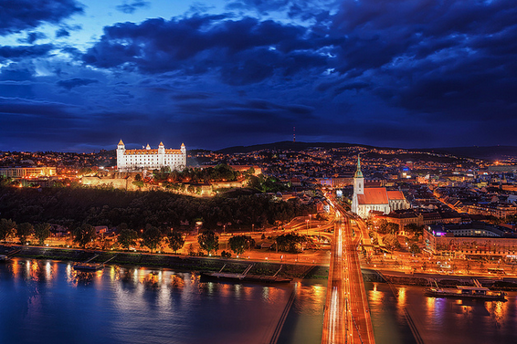 Nightlife Bratislava by night