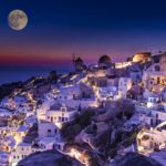 Vida noturna de Santorini