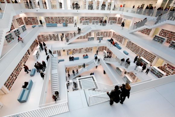 Mit kell látni Stuttgartban, mit érdemes meglátogatni Stuttgart Városi Könyvtár