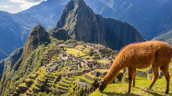 Machu Picchu underbara resmål