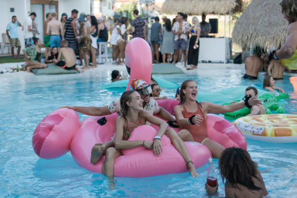 Alternative beach pool parties