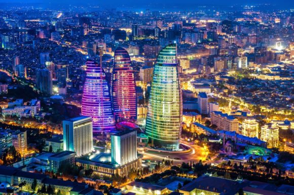 Nightlife Baku by night