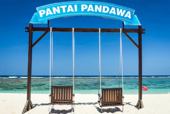 Most beautiful beaches in Bali Pandawa Beach