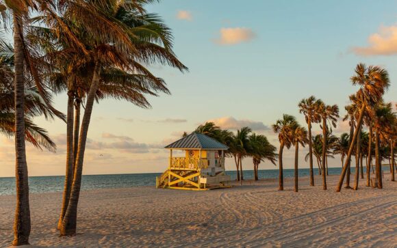Vackraste stränderna i Miami Crandon Park Beach