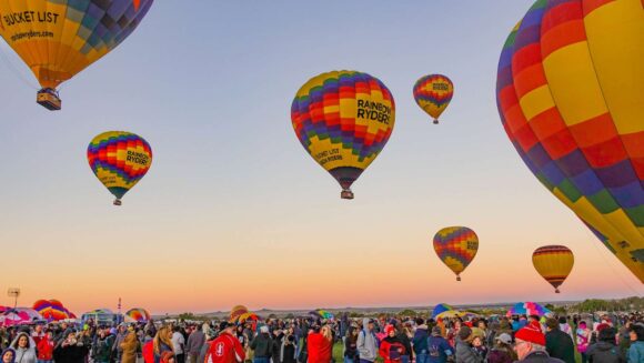 Nachtleben Fahrt mit dem Heißluftballon in Phoenix