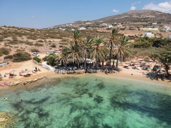 Most beautiful beaches of Paros Agia Irini Beach