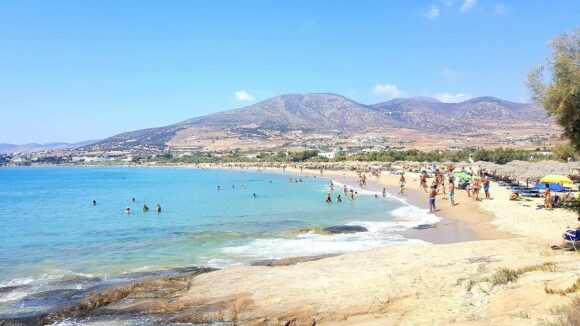 Most beautiful beaches of Paros Golden Beach