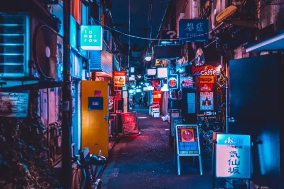 Éjszakai élet Tokyo Golden Gai Shinjuku